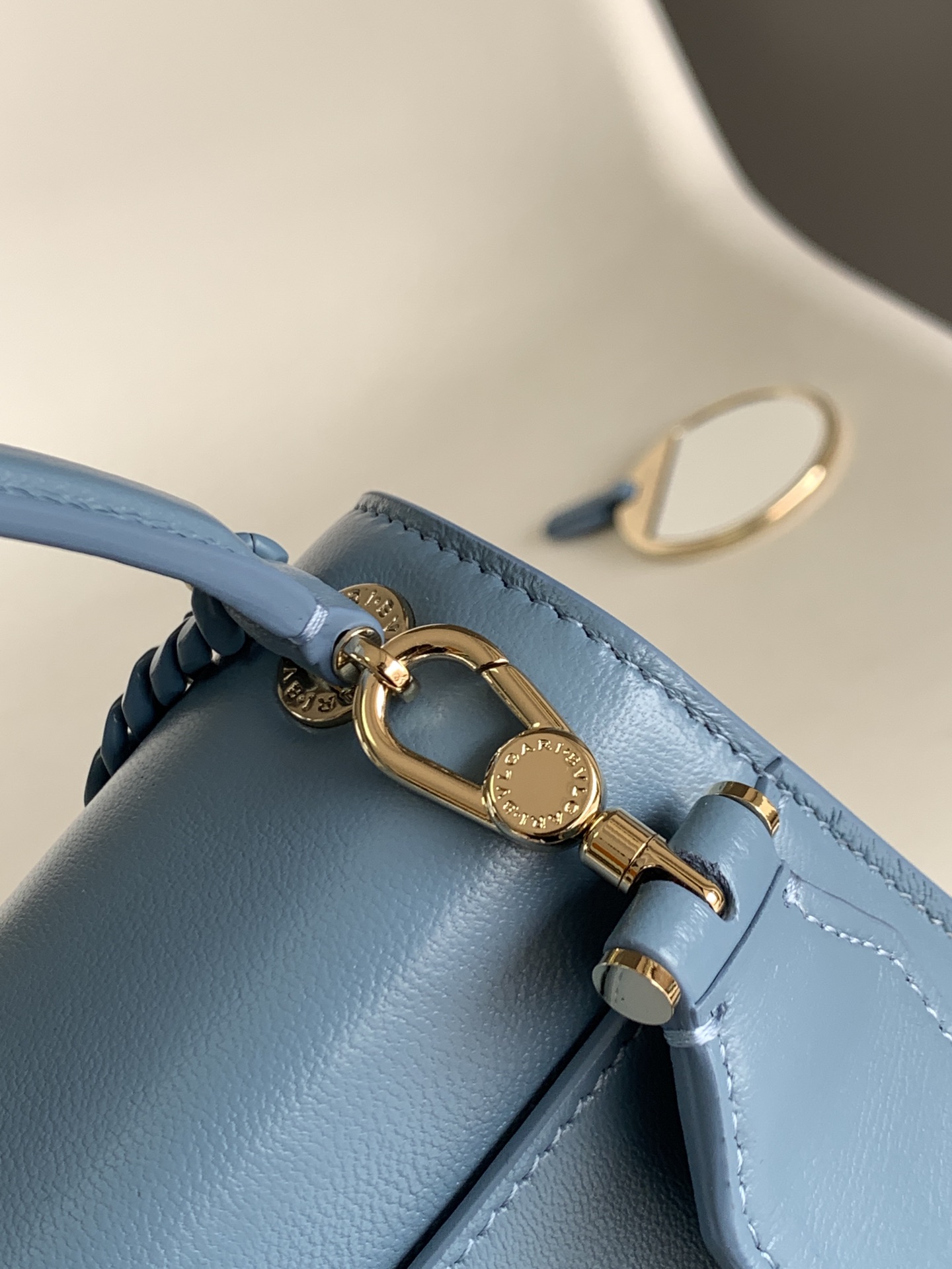 Bvlgari Serpenti Forever Mini Top Handle Blue